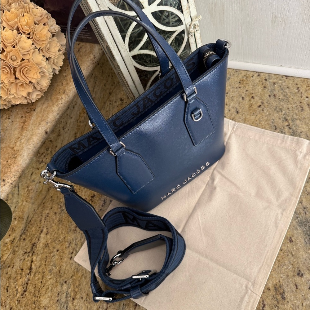 New Marc Jacobs small satchel azure Blue Tote Bag - Picture 3 of 12